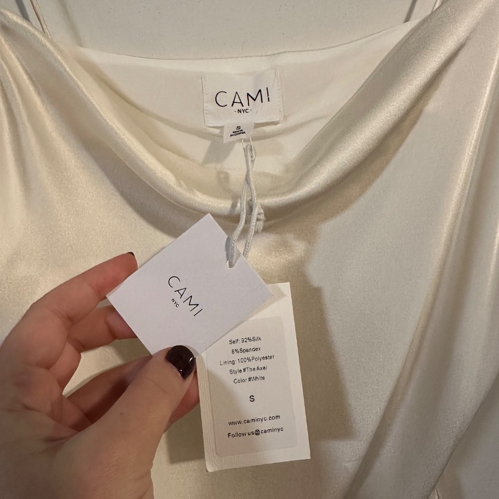 Cami NYC The Axel Silk Top - White